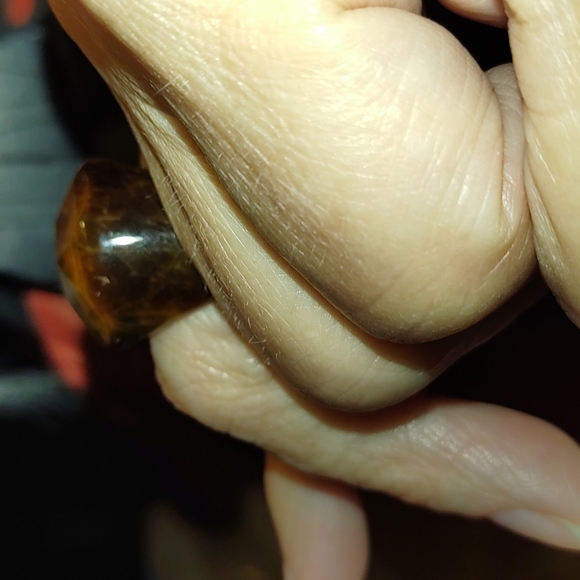 New Solid Tigers Eye Ring Size 8 - Picture 6 of 10
